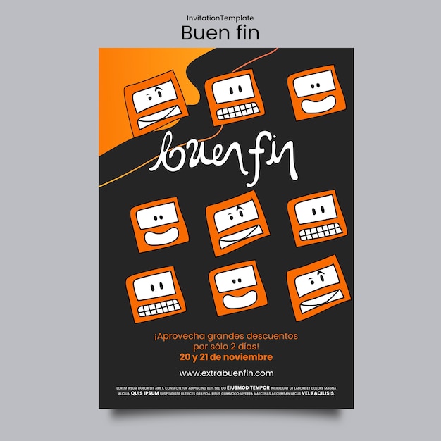 Buen Fin Template Design – Free Download, Download Free Stock Photo