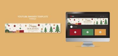 Festive Holiday Template Design – Free Download