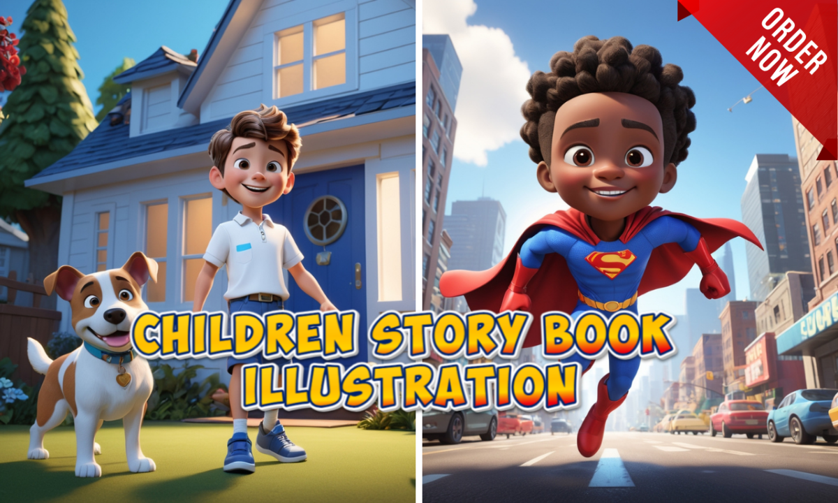 I Will Create Whimsical Illustrations for Children’s Storybooks