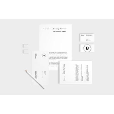 Business Stationery Mockup on White Background – Free Download