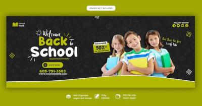 Back to School Facebook Cover Banner Template – Free Download