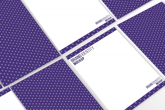 A4 Size Letterhead Mockup Presentation for Professional Branding – Free Download