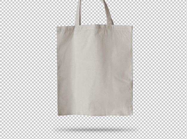 Plain White Tote Bag on Transparent Background – Free to Download