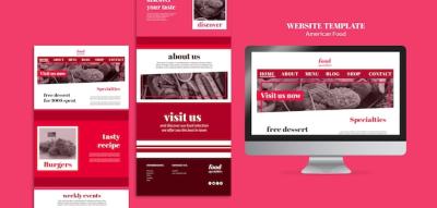 American Food Website Template – Free Stock Photo for Download