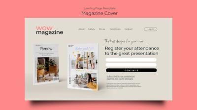 Magazine Business Landing Page Template – Free Download