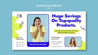 Sales Discount Facebook Template – Free to Download