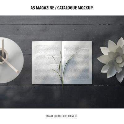 Stunning Magazine Catalogue Mockup – Free to Download