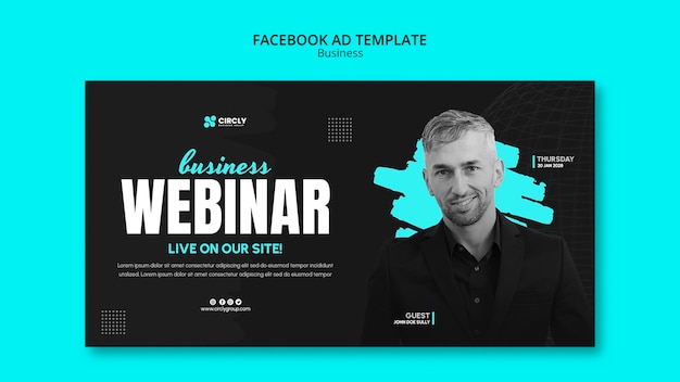 Business Strategy Facebook Template – Download Free Stock Photo