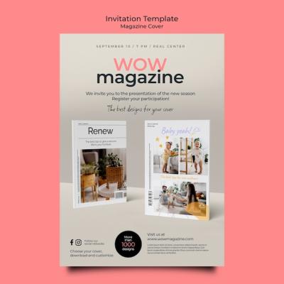 Magazine Business Invitation Template – Free Download