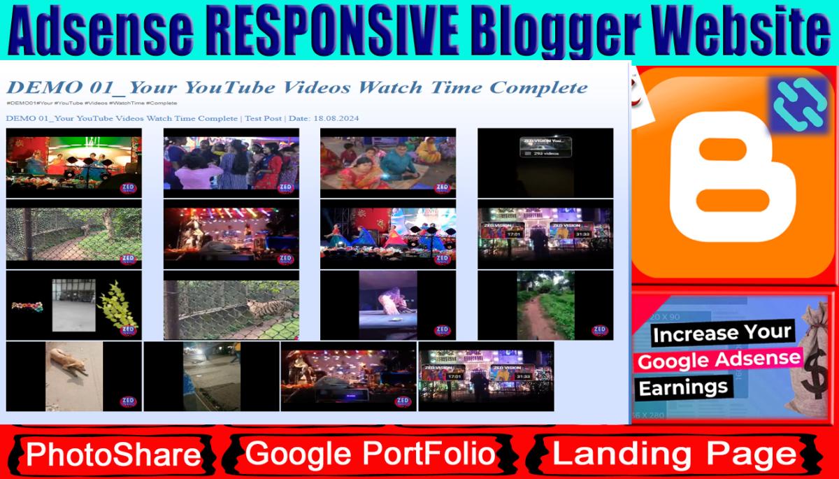 I Will Create a Customized Blogspot Website with Responsive SEO Ads for Bloggers