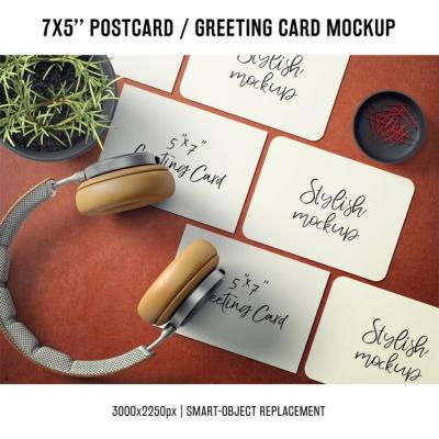 Greeting Card Mock Up for Creative Designs – Free Download