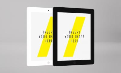 Tablet Screen Mockup for PSD Templates – Free Download