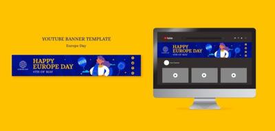 European Day Flat Design – Free Download Stock Photo