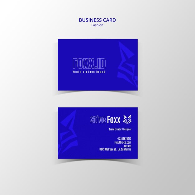 Fashion Collection Business Card Template – Free Download