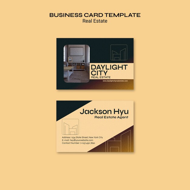 Professional Horizontal Business Card Template – Download Free Stock Photo