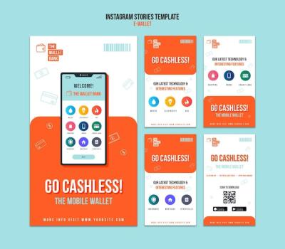 E-wallet Instagram Stories Templates – Free Download