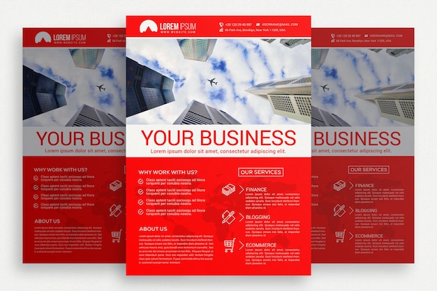 Red Business Brochure – Free Download, Download Free Stock Photo