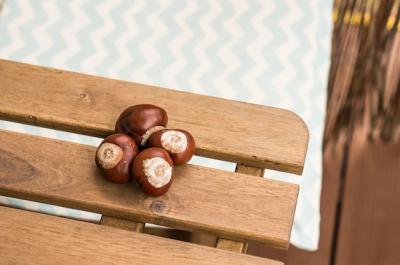 Chestnuts on a Wooden Surface – Free Stock Photo for Download