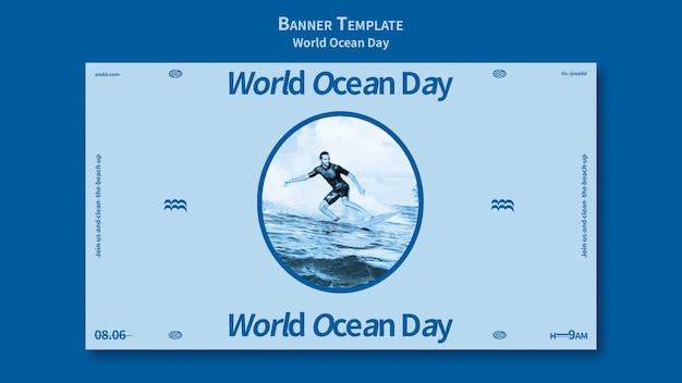 World Ocean Day Banner Template – Free to Download