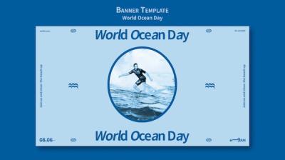 World Ocean Day Banner Template – Free to Download