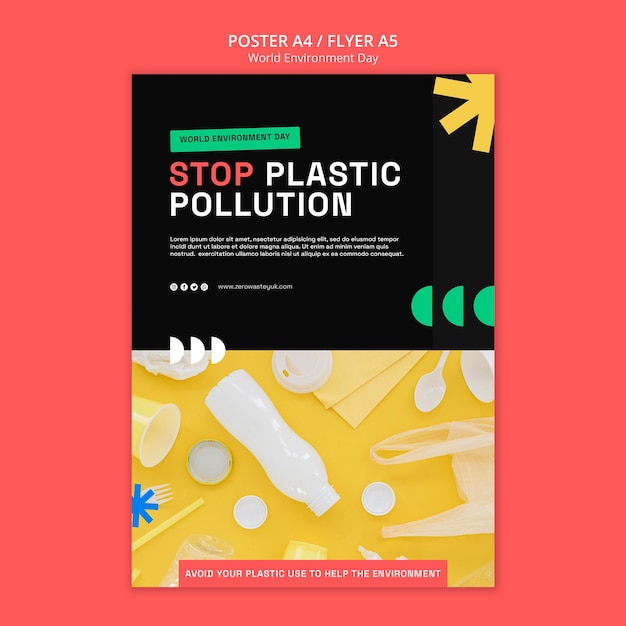 Vertical Poster Template for World Environment Day Celebration – Free Download