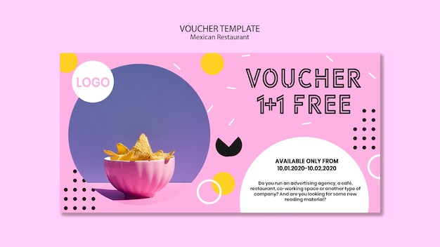 Mexican Restaurant Voucher Template – Free to Download