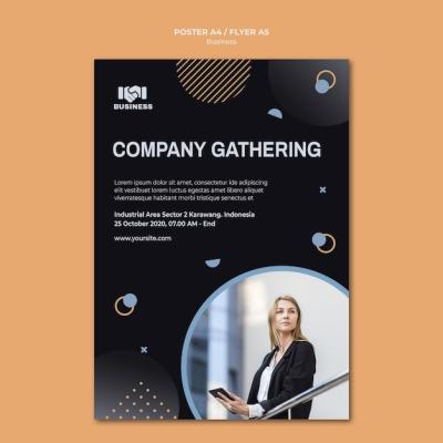 Business Event Poster Template – Free Download | PSD Templates