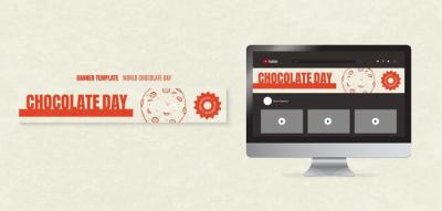 World Chocolate Day Celebration YouTube Banner – Free Download