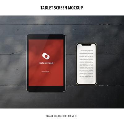 Tablet Screen Mockup – Free Download