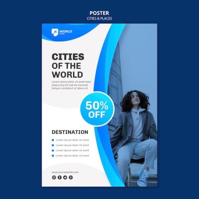 Cities and Places Poster Template – Free to Download