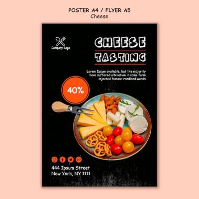 Cheese Tasting Flyer Design – Free Download