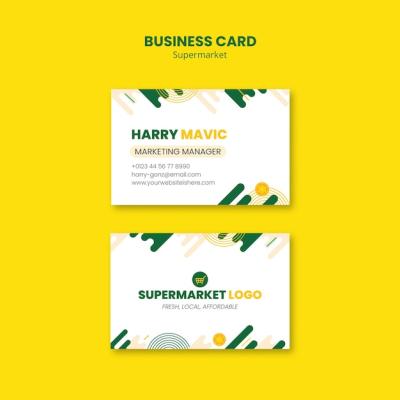 Supermarket Template Design for Eye-Catching Promotions – Free Download