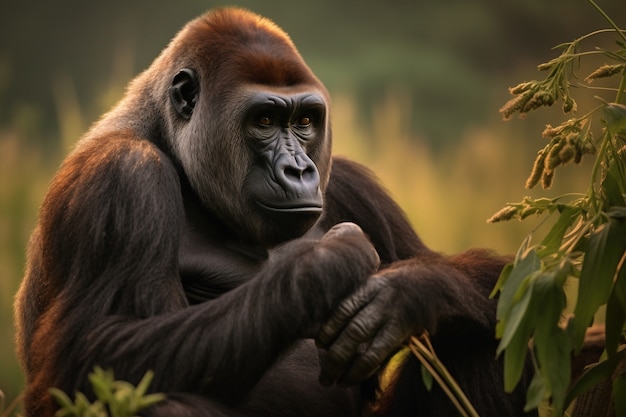 Gorilla Portrait 3D Rendering – Free Download