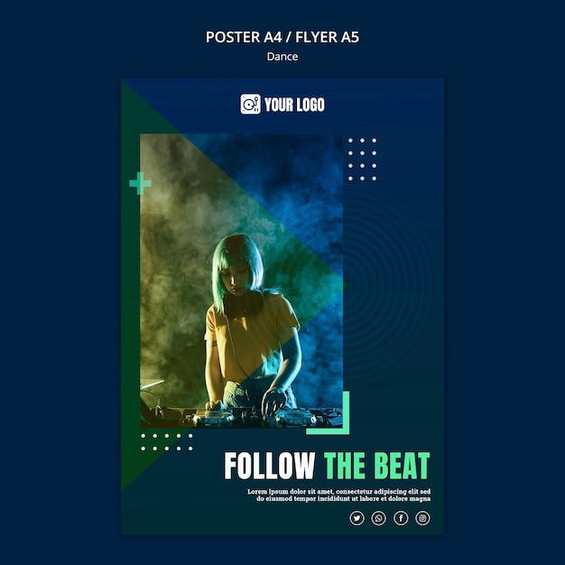 Dance Concept Poster Template – Free Download