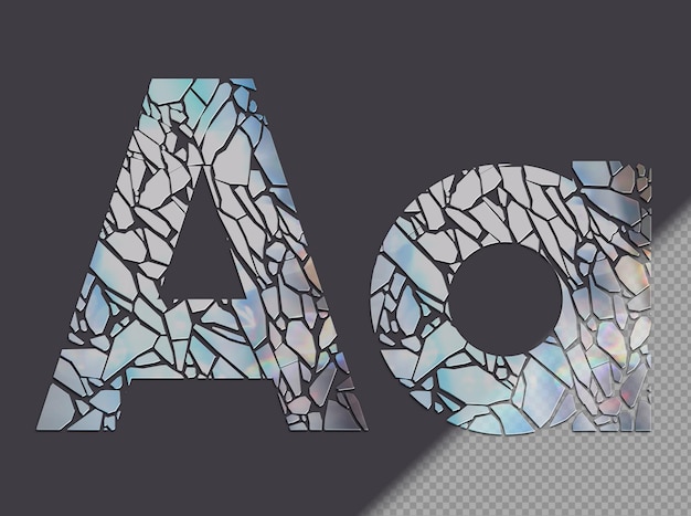 A Glass Shard Letter A – Free Download for Stunning PSD Templates