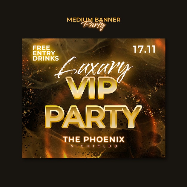 Luxury Party Template Design – Download Free Stock Photo