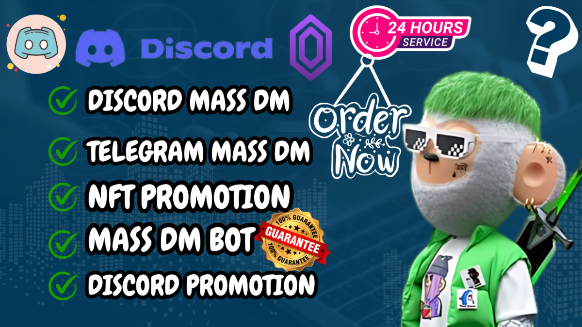 I Will Do Discord Mass DM, 100k Mass DM, NFT Mass DM, Discord Advertising