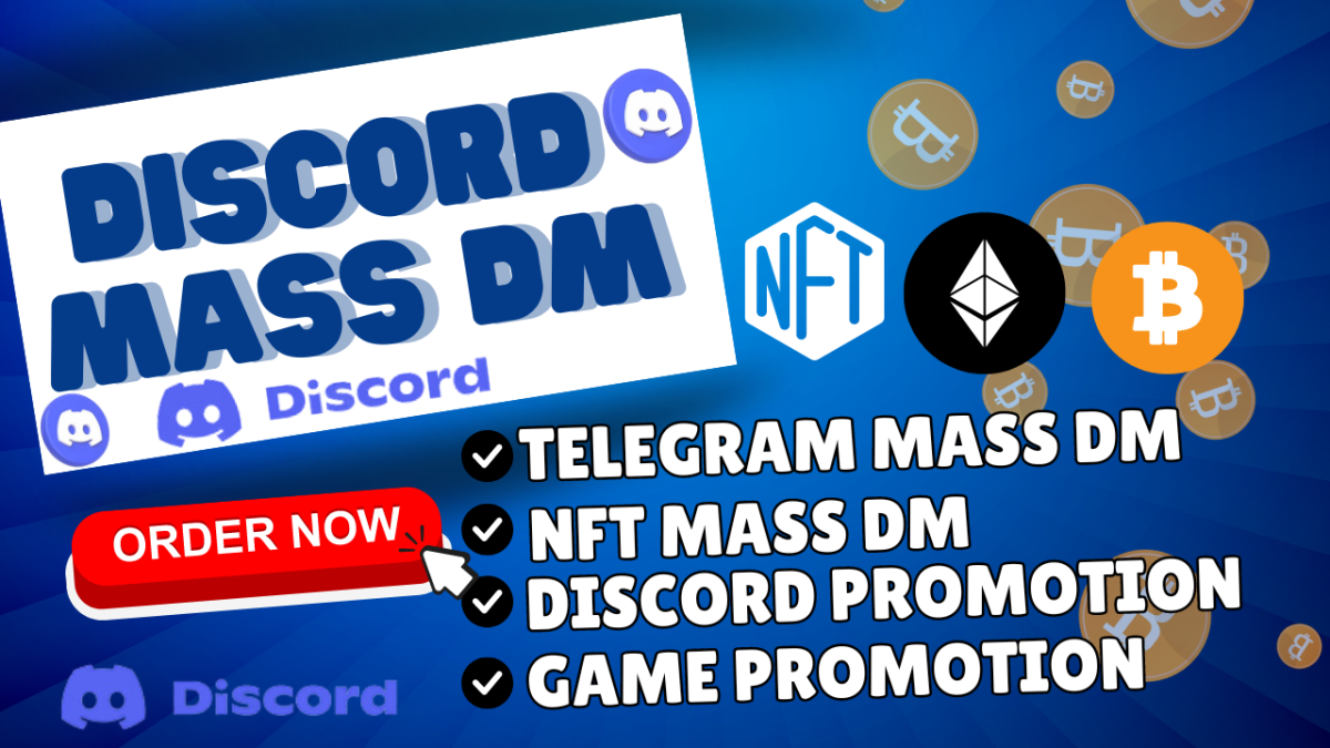 I Will Do Discord Mass DM, NFT Mass DM, Mass DM Bot, Discord Promotion, Telegram DM