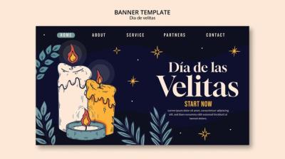 Dia de las Velitas Celebration Template – Free Download