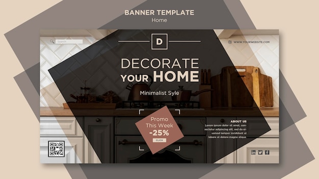 Eye-Catching Home Deco Sales Banner Template – Free Download