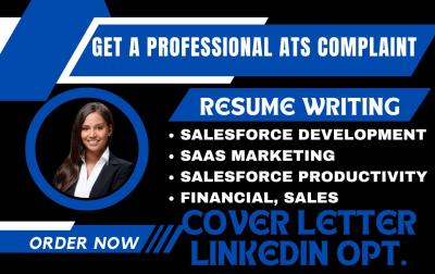 I Will Craft a Professional Resume for Sales, SaaS Marketing, Salesforce Productivity, and Financial Roles