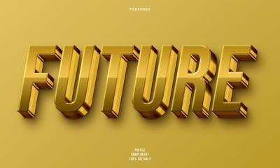 3D Editable Text Effect for Future Designs – Free Download