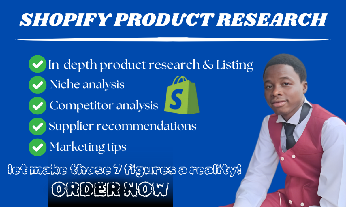 I Will Find Shopify Dropshipping Winning Products, Shopify Winning Product Research