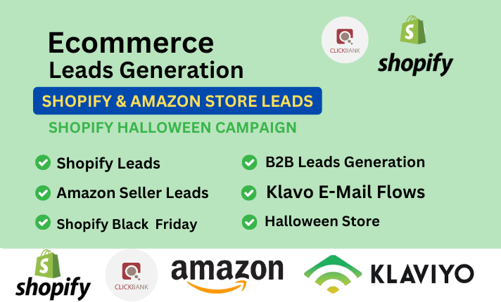 I Will Generate Ecommerce Leads for Your Black Friday Shopify Store and Amazon Seller