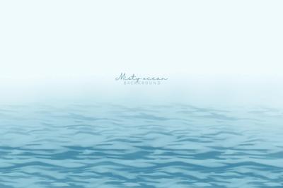 Hand Painted Misty Ocean Background – Free Stock Photo for Download