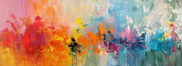 Vibrant Abstract Expressionism with Energetic Brushwork – Free Stock Photo Download