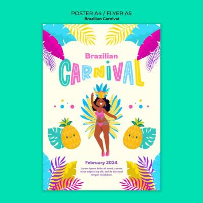 Brazilian Carnival Celebration Poster – Free Download