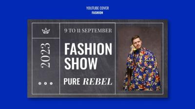 Fashion Event YouTube Cover Template – Free Download