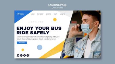 Ride Safely Landing Page Template – Free Download