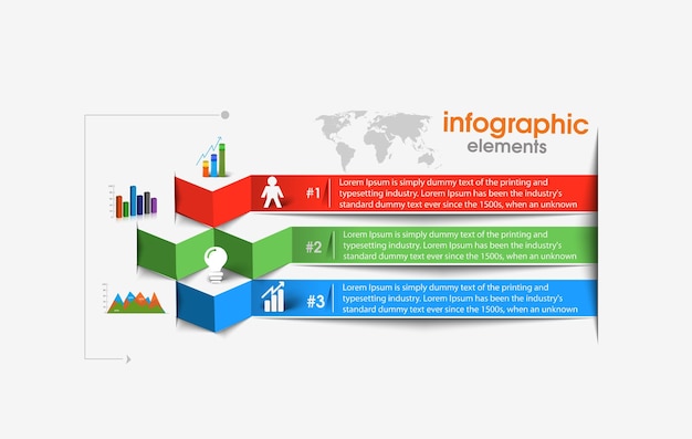 Abstract Vector Business Template for Infographics – Free Download